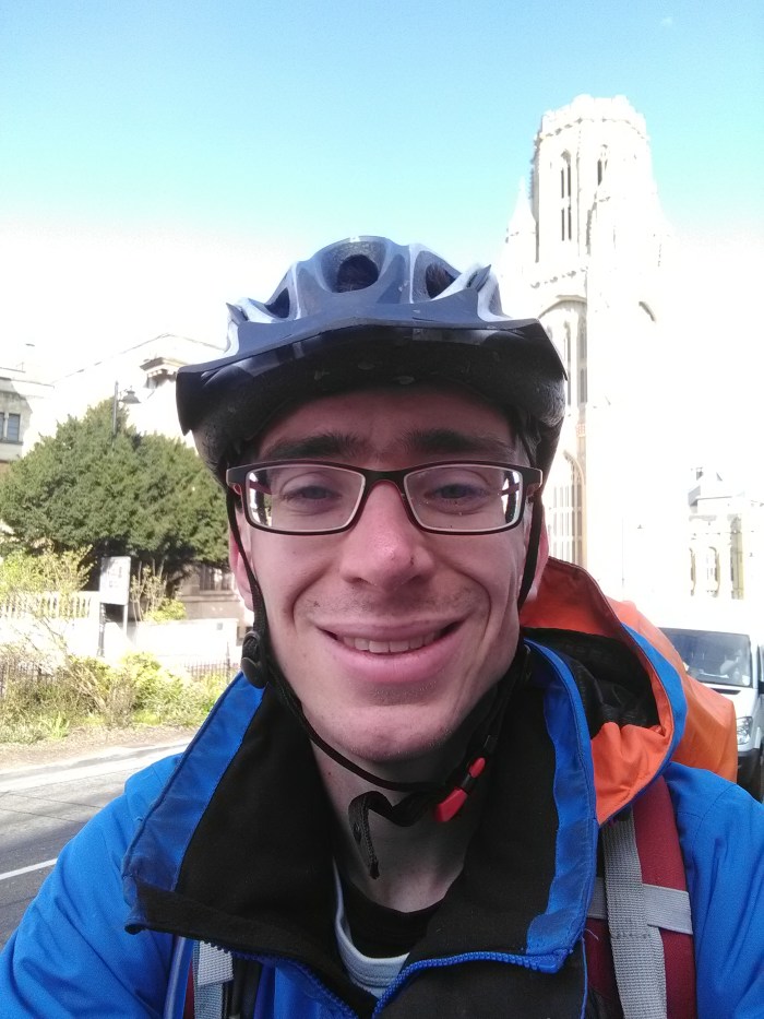 20160331 - 16h10 selfie Arrivé Bristol université